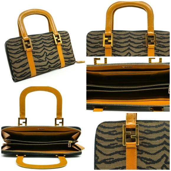 RARE Authentic Fendi Roma S.A.S. FF Vintage Top Handle Wallet Clutch, STUNNING - Picture 16 of 16